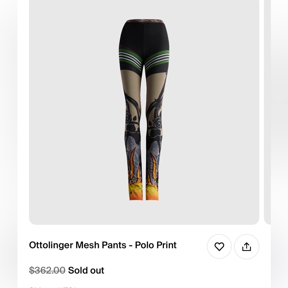 Ottolinger Mesh Pants with Polo Print - Picture 2 of 4